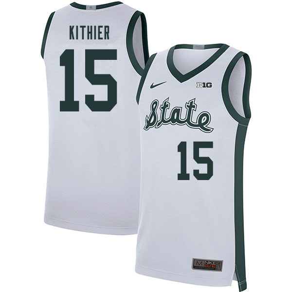 2020 Men #15 Thomas Kithier Michigan State Spartans College Basketball Jerseys Sale-Retro